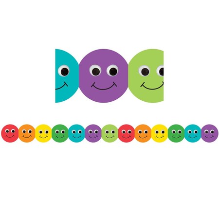Plushdeluxe Smiley Face Mighty Brights Border, 6PK PL3490928